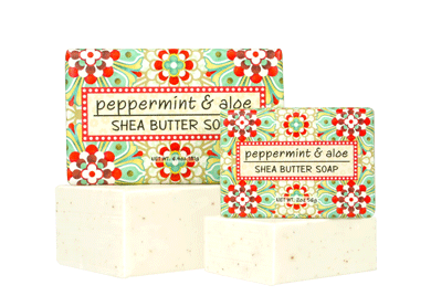 Wrapped Garden Soap, shea butter, 6.4 oz