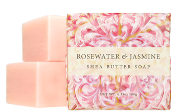 Wrapped Soap with shea butter and cocoa butter, square, 6.35 oz