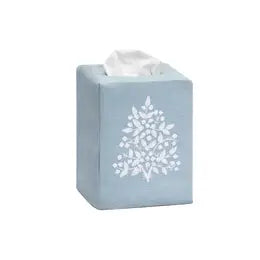 Garden Linen Leaves Fabric Tissue Box Cover, Jardin