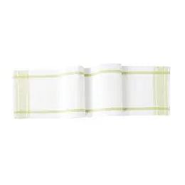 Table Runner striped, stripe, rose trellis jacquard