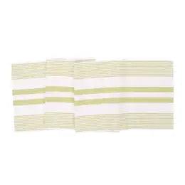 Table Runner striped, stripe, rose trellis jacquard