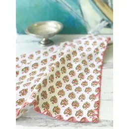 Napkins, Pink and Green