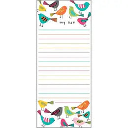 Bright Birds List Pad, note, notepad