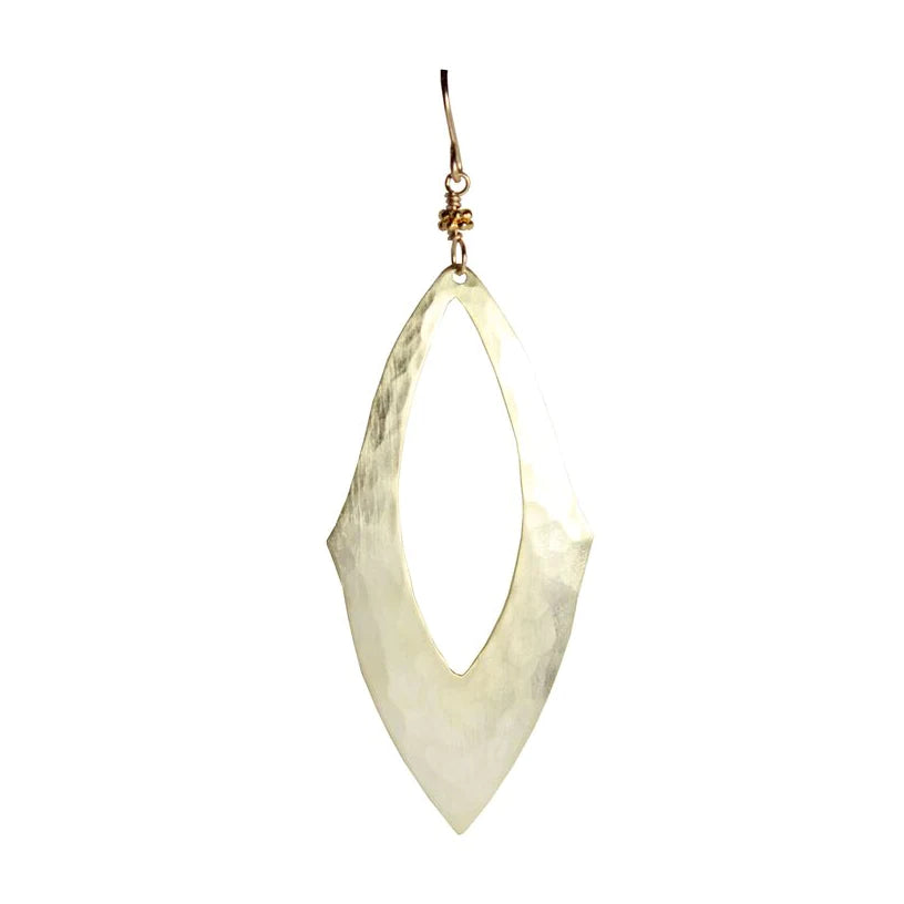 Champagne Oval Drop Earrings