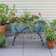 Blue Flower Box on a Stand