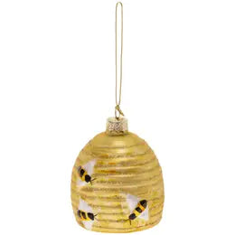 Glass Bee Ornament