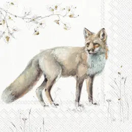 Gray Fox Cocktail Napkins