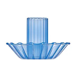 Fluted Glass Candleholder, Short, candle holder