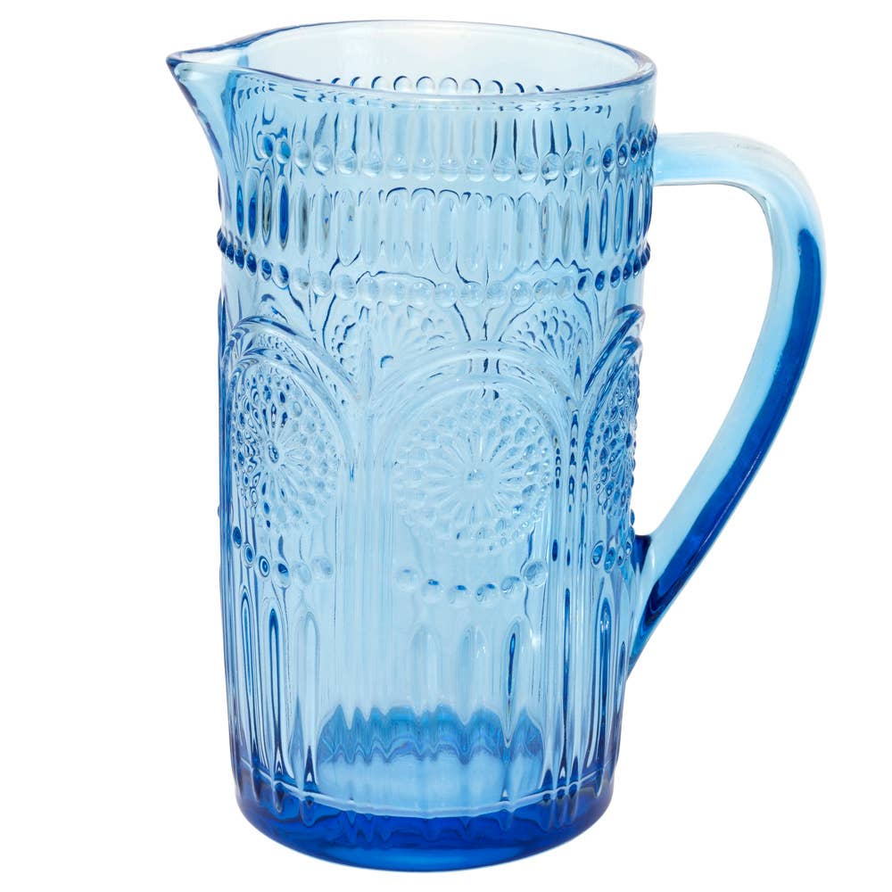 7.75" Sky Blue Codi Glass Pitcher