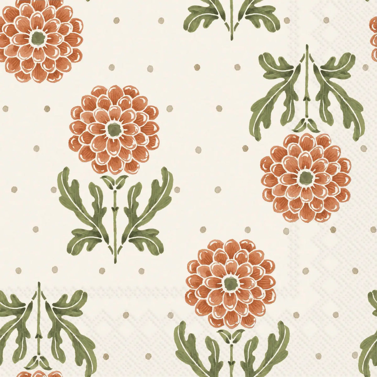 Simple Flower Cocktail Napkins
