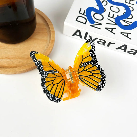 Yellow Butterfly Hair Claw