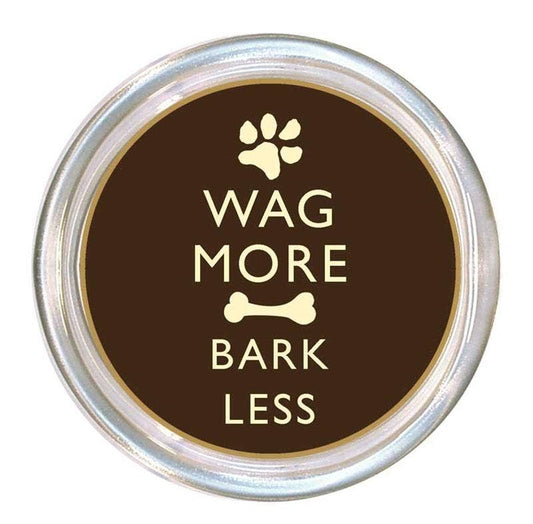 C2485 - Wag More Bark Less Brown
