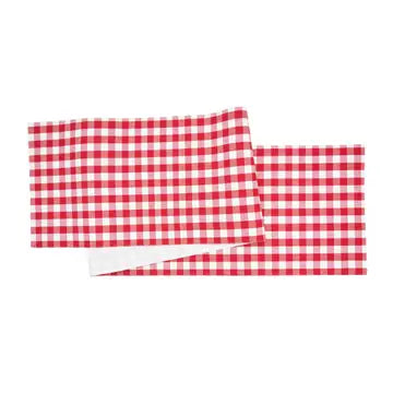 Red and White Gingham Table Runner