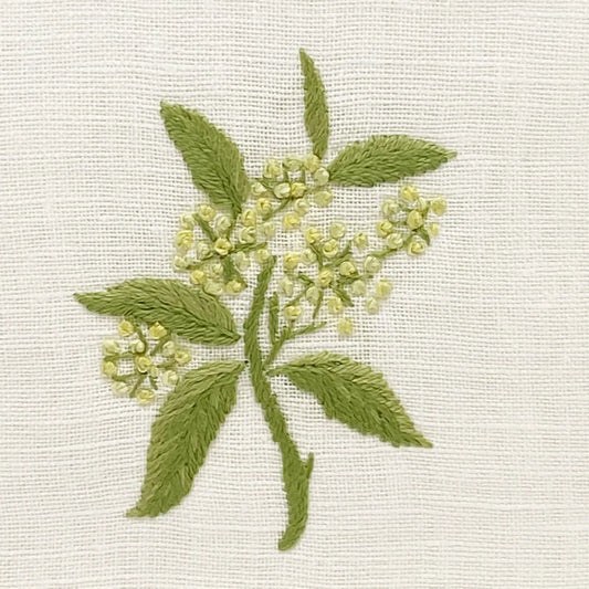Elderflower Linen Tissue Box Cover