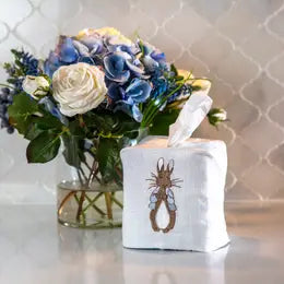 Peter Rabbit Tissue Box Cover, linen