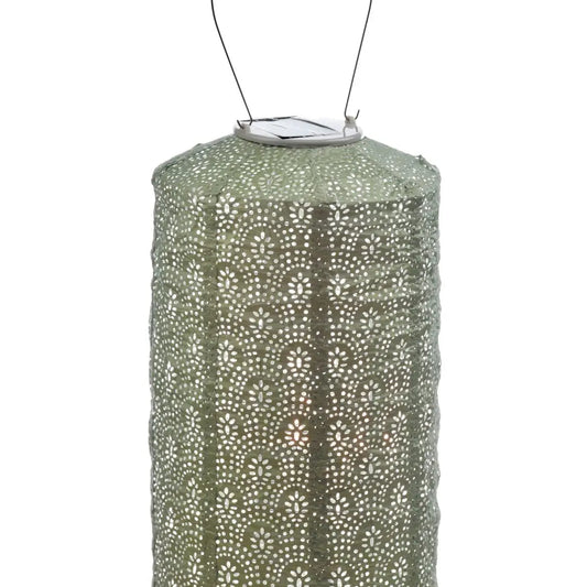 Cylinder Fan Lantern, Light Green