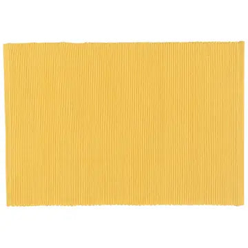 Cotton Placemat, French Blue, Honey Yellow