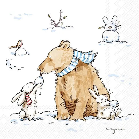 Snow Friends Cocktail Napkins