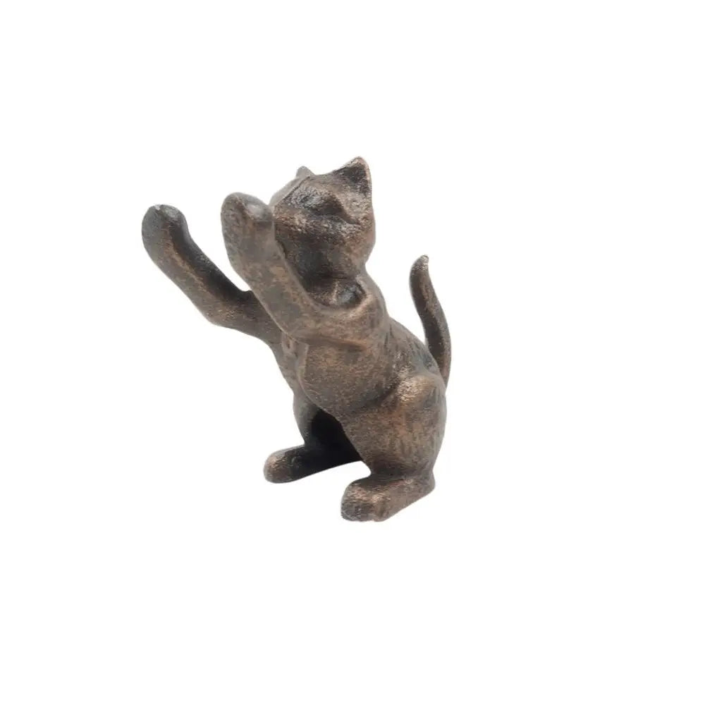 Cat Copper Door Stop, 5"
