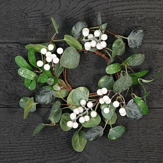 Eucalyptus with White Snowberry Ring