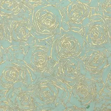 Rose Gold on Mint Paper