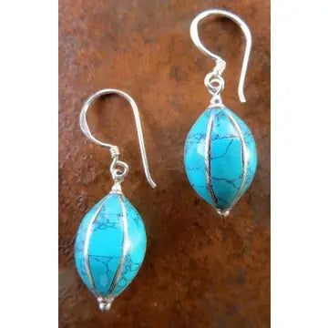Sterling and Turquoise Dangle Earring