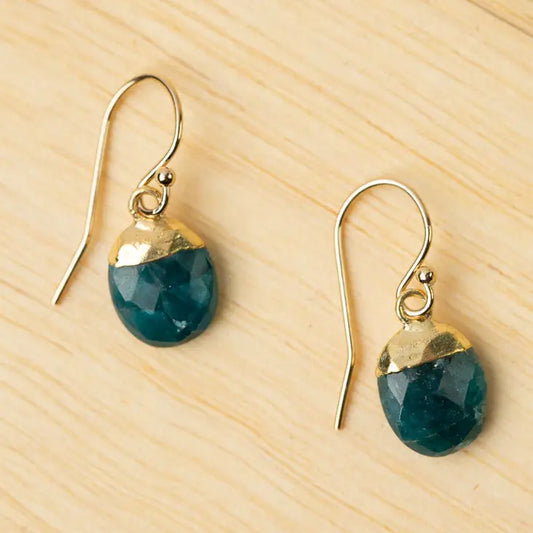 Blue Apatite Earrings