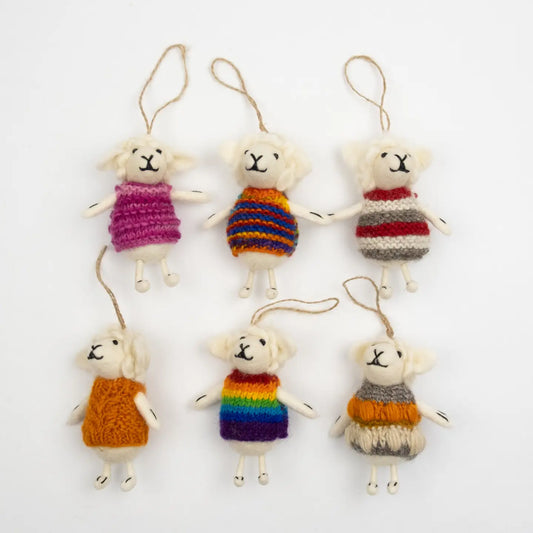 Sheep in a Sweater Ornament