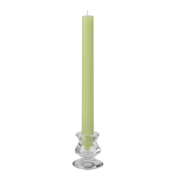 7/8" diameter x 10" Tall Spring Green Taper Candle