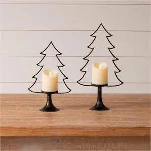 Tree Silhouette Candle Holder