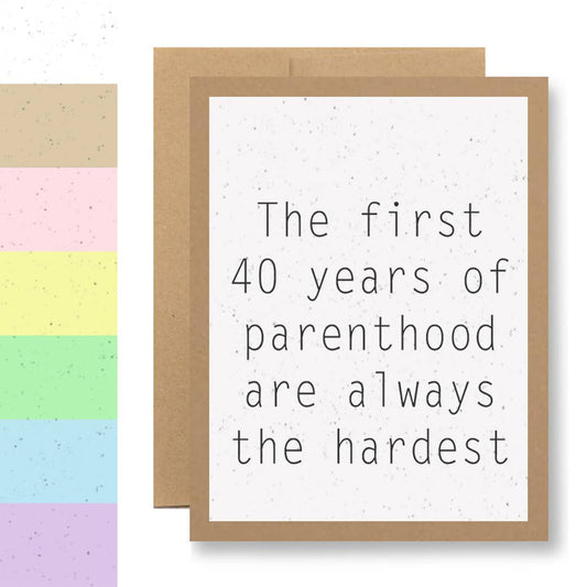 The first 40 years...
