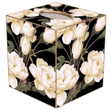 White Roses Tissue Box