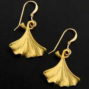 Ginkgo Leaf Earrings