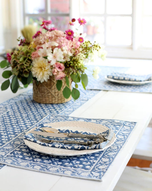 Placemat Charlotte Indigo, Set of 4