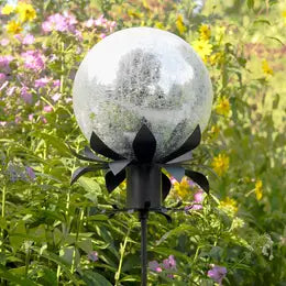 Petals Gazing Ball Stand, globe stand