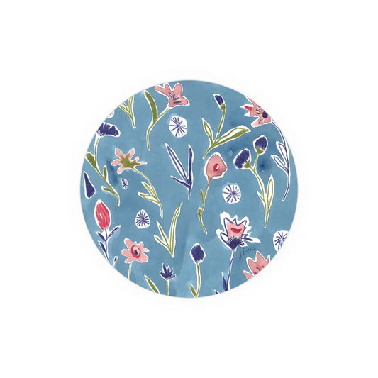 Ditzy Flowers Coasters, Blue