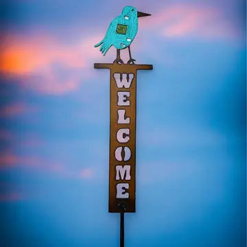 Bird Welcome Lawn Sign