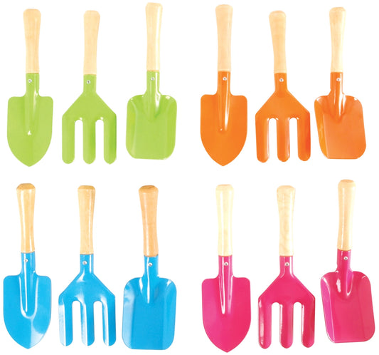 Children's Metal Gardening Tools, Green