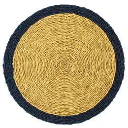 Grass Placemat with Blue Trim
