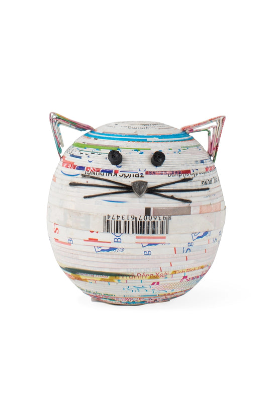 Cat Box, made of coiled paper