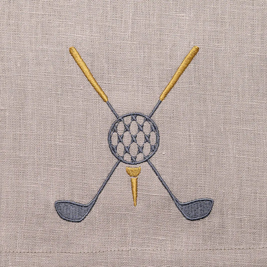 Golf Linen Towel, Soft Flax