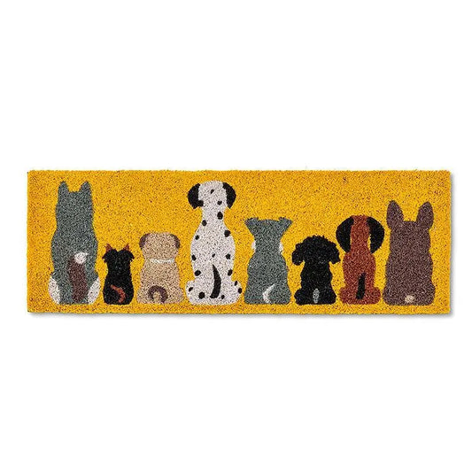 Row of Dogs Door Mat