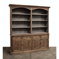 Two Section Display Case with Storage, hutch, cabinet