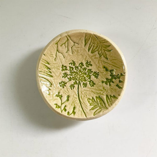 Pressed  Flowers Bowl, Nude