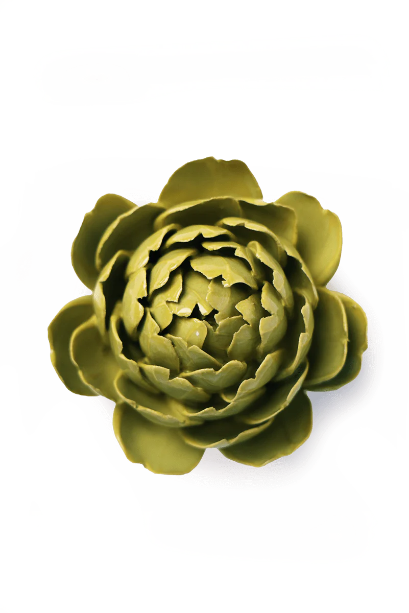 Chartreuse Protea Ceramic Flower