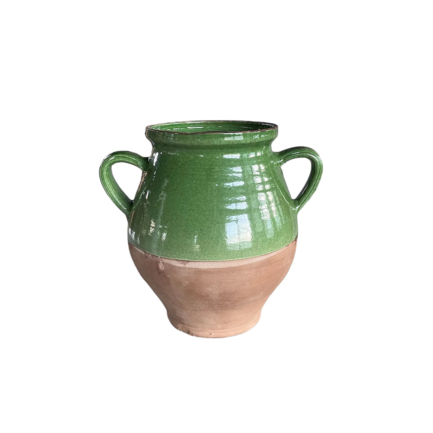 Earthenware Jug with Two Handles, yellow or gold