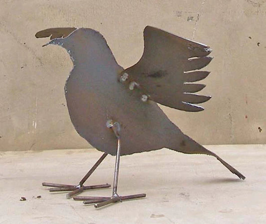 Bird With Outstretched Wings, metal