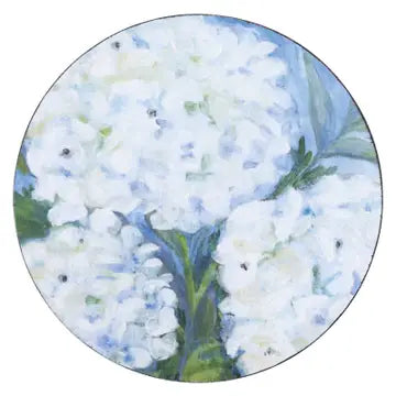 White Hydrangea  Coasters