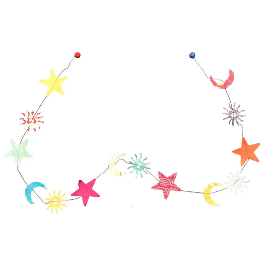 Sun, Moon, Stars Garland
