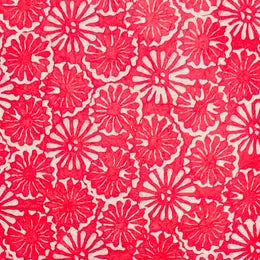 Batik Red Floating Flowers paper